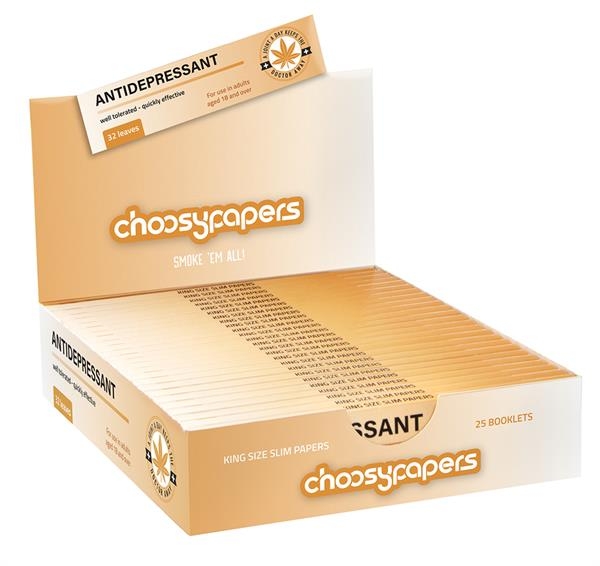 Choosypapers King Size Slim Zigarettenpapier Antidepressant